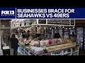 Pioneer Square businesses prepare for Seahawks NFL playoff game vs 49ers