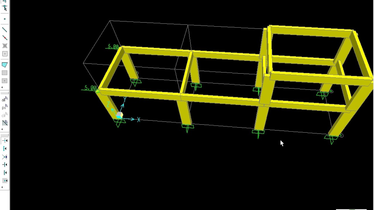 4- SpaceFrames- شرح برنامج ساب 2000 مهندس محمود زغلل