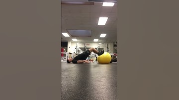 Swiss Ball Hamstring Curls Eccentric