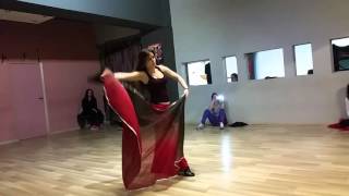 Romantic Veil Dance Choreography - Belly dance Lia Verra - Bellydrop Training Classes