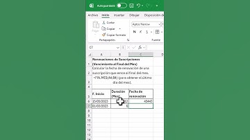 Excel: Calcular la fecha de renovación de una suscripción que vence al final del mes  #excel