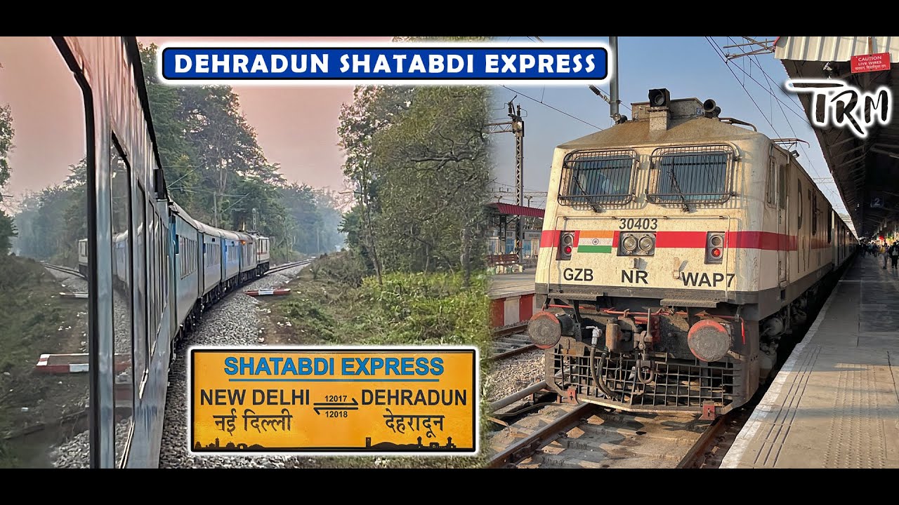 Dehradun - New Delhi SHATABDI Express : A Fog-Affected Journey | DEC 2023