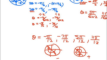 4.  Solving Trig equations with multiple Angles