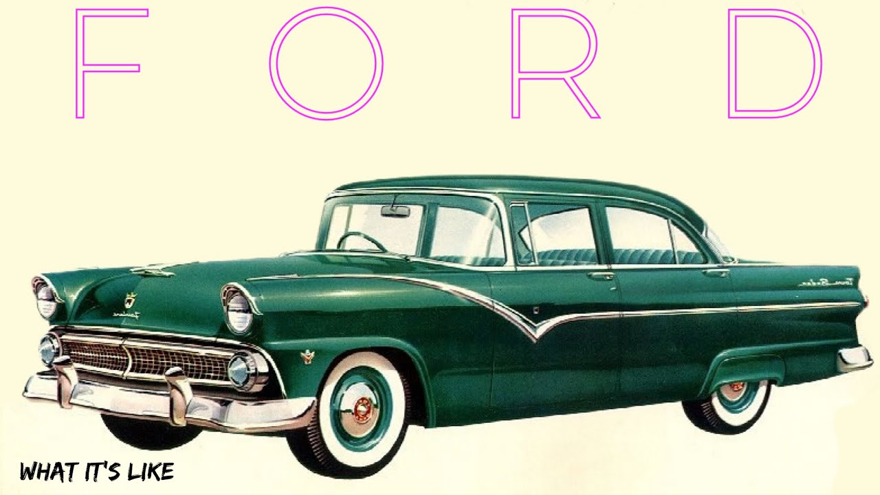 1955 ford fairlane town sedan, ford is all NEW for 1955!