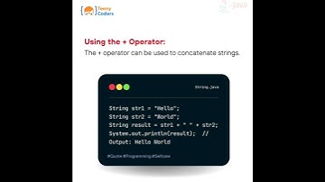 String Concatenation in Java | OOP Programming