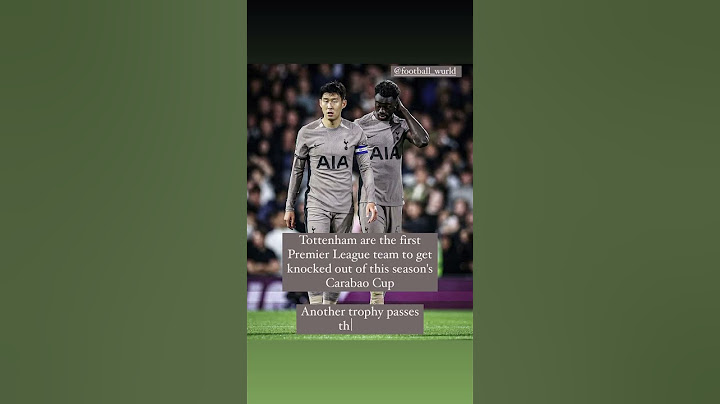 Tottenham are the first Premier League team to get knocked out of this season Carabao Cup #tottenham