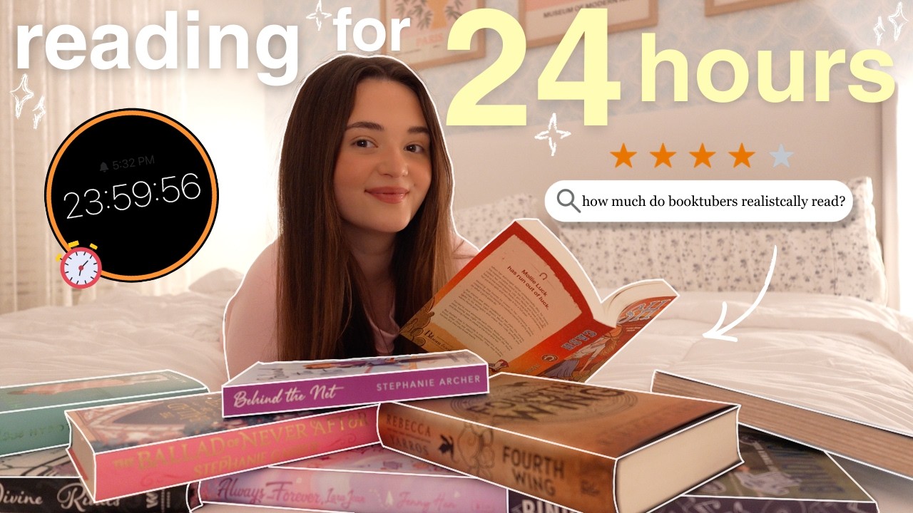 24 HOUR READATHON ⏰💗📚 how much can i *realistically* read in 24 hours ...