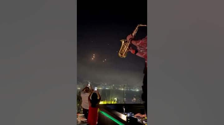 Lebanese saxophonist plays on as Iran fires missiles at Israel