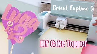 how to make a paper cake topper using Cricut | Chris Han