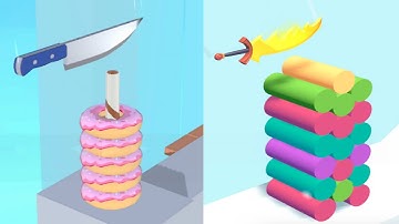 Almost Cut vs Slice Master - Very Satisfying and Relaxing ASMR Slicing Game