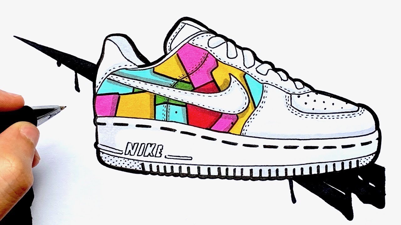COMMENT COLORIER DES NIKE AIR FORCE ONE CUSTOM - YouTube