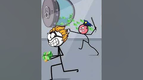 Stickman Thief Puzzle - Part 1 Levels 1-9- Funny Stickman Game -Gameplay Walkthrough