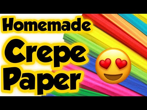 Homemade crepe paper | crepe paper making|diy your paper|how to make crepe paper at home|Sajal's