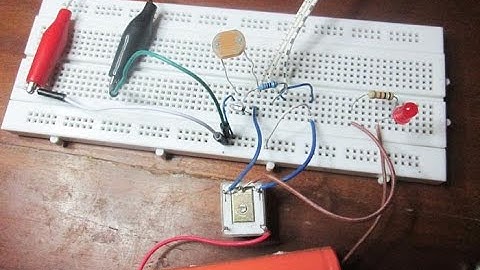 Rangkaian Sensor Cahaya dengan LDR untuk Membuat Lampu Otomatis