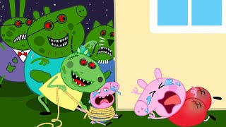 Peppa Zombie Apocalypse, Zombies Appear At Aquarium  Peppa Pig Funny Animation