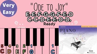 Faber adventures piano lesson book Primer level Pg.30 “Ode to Joy”