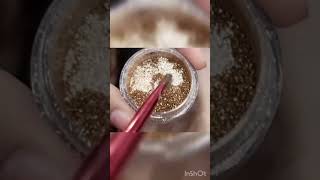 Golden glitter eye makeup #short #youtubeshorts #eyemakeup #subscribe