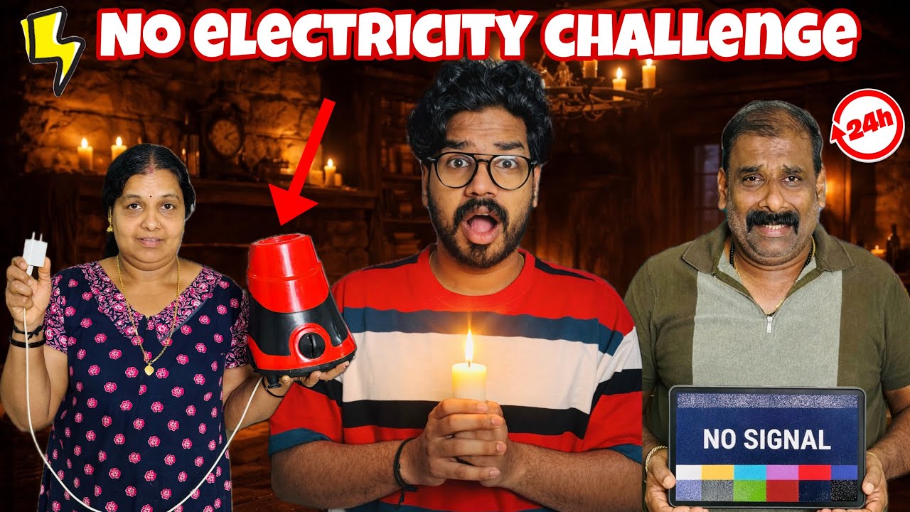 24 HOURS NO ELECTRICITY CHALLENGE 😱