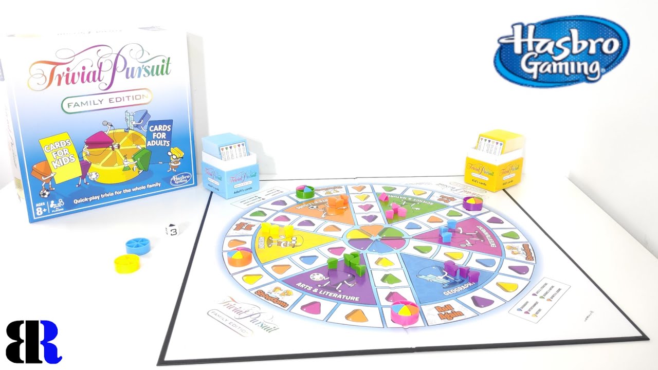 Trivial Pursuit Game Hasbro, Board Game Unboxing