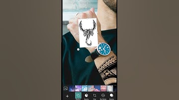Tattoo Editing Picsart How to make Realistic Tattoo in Picsart tutorial #short