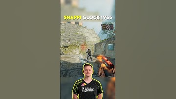 SNAPPI CRAZY GLOCK 1VS5 😱 #cs2 #csgo #cs2moments #faceit #faceitlvl10 #shorts