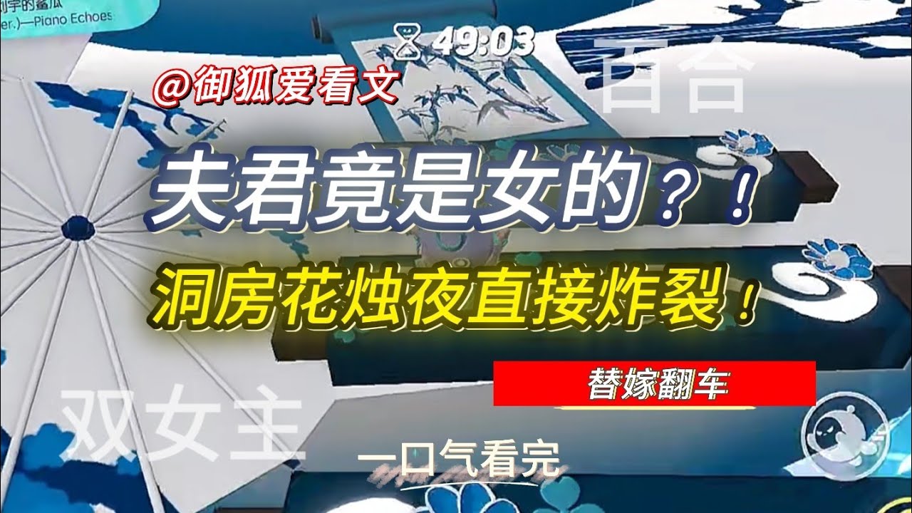 洞房夜夫君揭面竟是女子？替嫁小娇娘×女国公 百合双女主GL小说