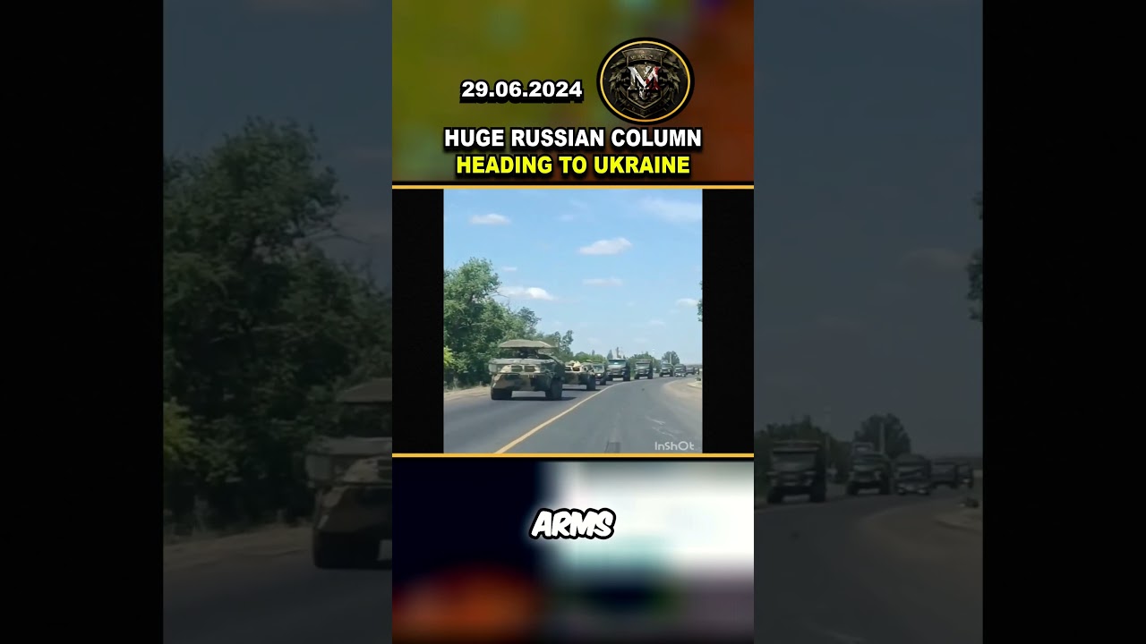 ⚠️ SPOTTED RUSSIAN ARMOR COLUMN HEADING TO UKRAINE 