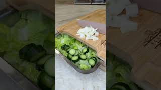 🔗In Bio! Cutting Board With Drawers🤎 #amazonhome #mealprepmadeeasy #kitchenmusthave #amazonkitchen
