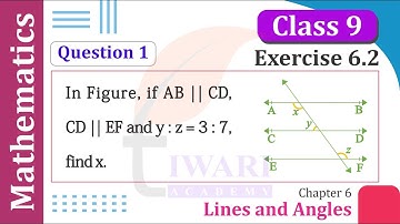 NCERT Solutions for Class 9 Maths Exercise 6.2 Question 1 Lines and Angles in Hindi & English Medium