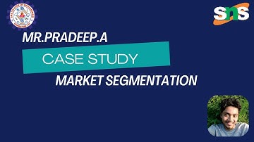 Mr.A.Pradeep | Assistant Professor AI & DS | Market segmentation| SNS INSTITUTIONS