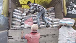 Star Dhalai Master Cement Unloading..