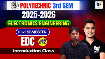 🔴 Electronics Device and Circuit || Bteup 3rd Semester | Demo Class  #12