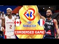 Canada  vs france   full game highlights  fiba basketball world cup 2023