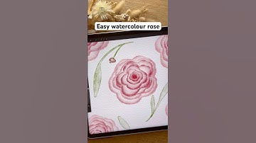 rose watercolor tutorial #procreate #watercolor #procreatebrushes #digitalart #art #shorts #flower