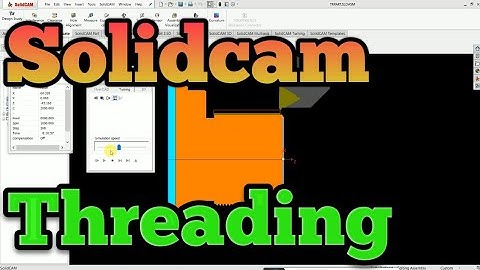 Threading# operation in solidcam# turning