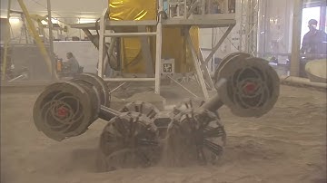 Fuel Production on Mars Simulated by Mining Robot | Video