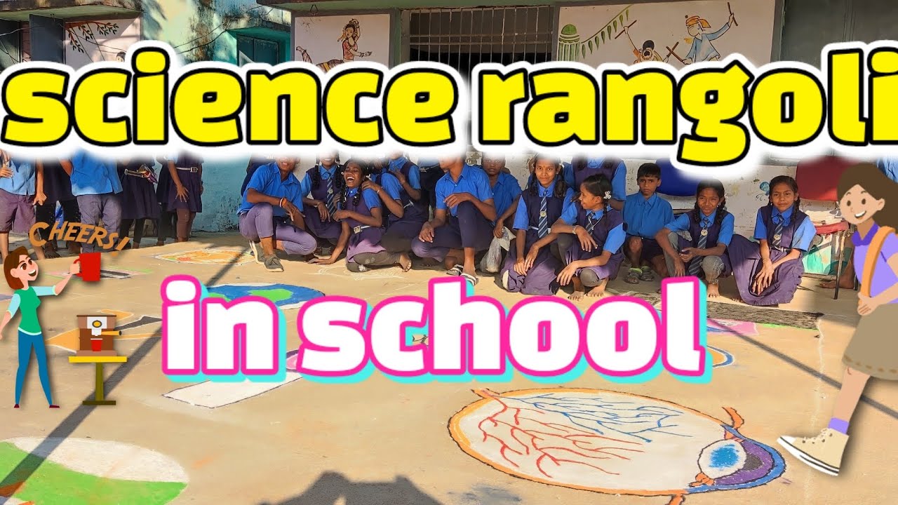 science rangoli competition - YouTube