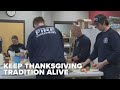 Firefighters keep tradition alive with homemade Thanksgiving meal