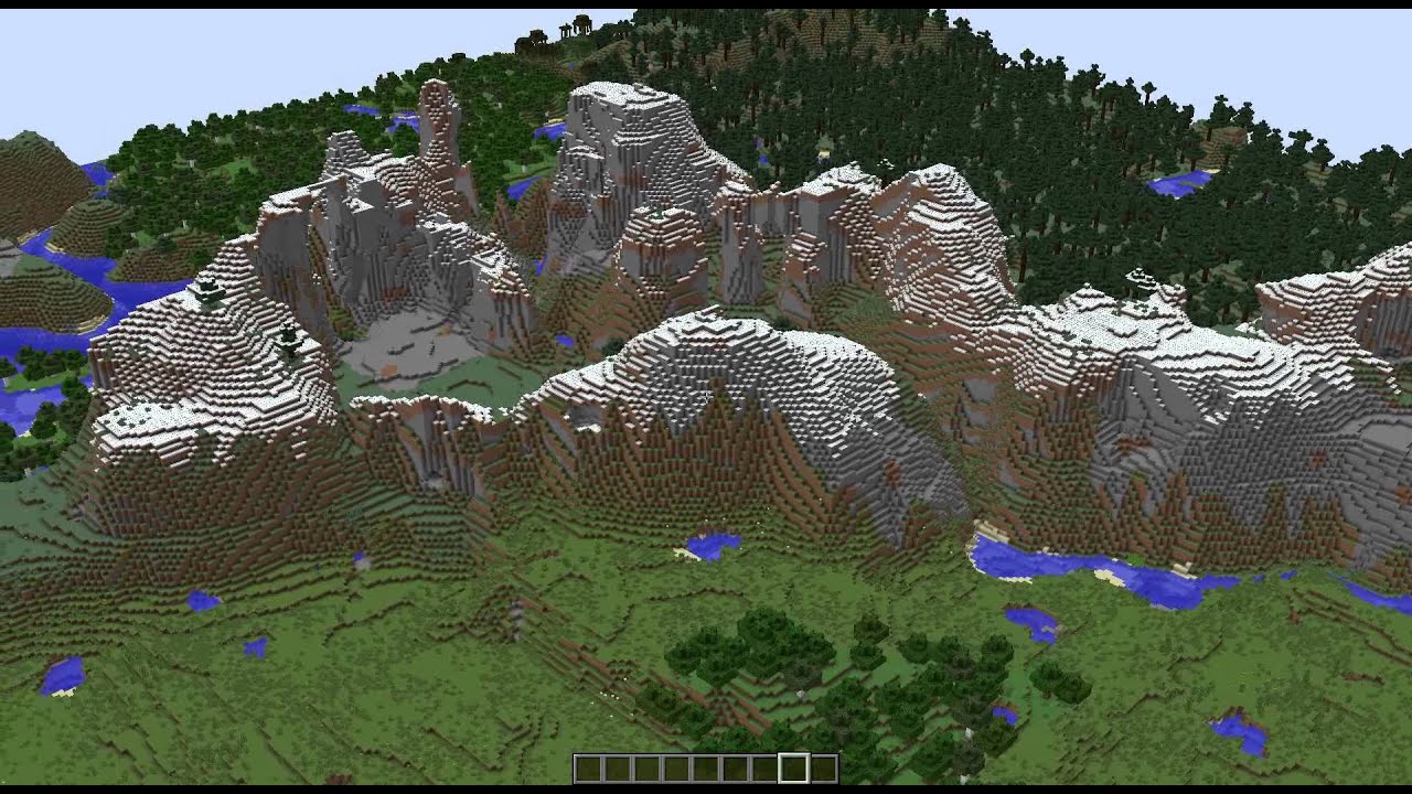 Minecraft Render Distance: 32 Extreme - YouTube