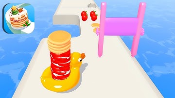PANCAKE RUN🥞🍪🥞All Levels Gameplay Walkthrough Android,ios