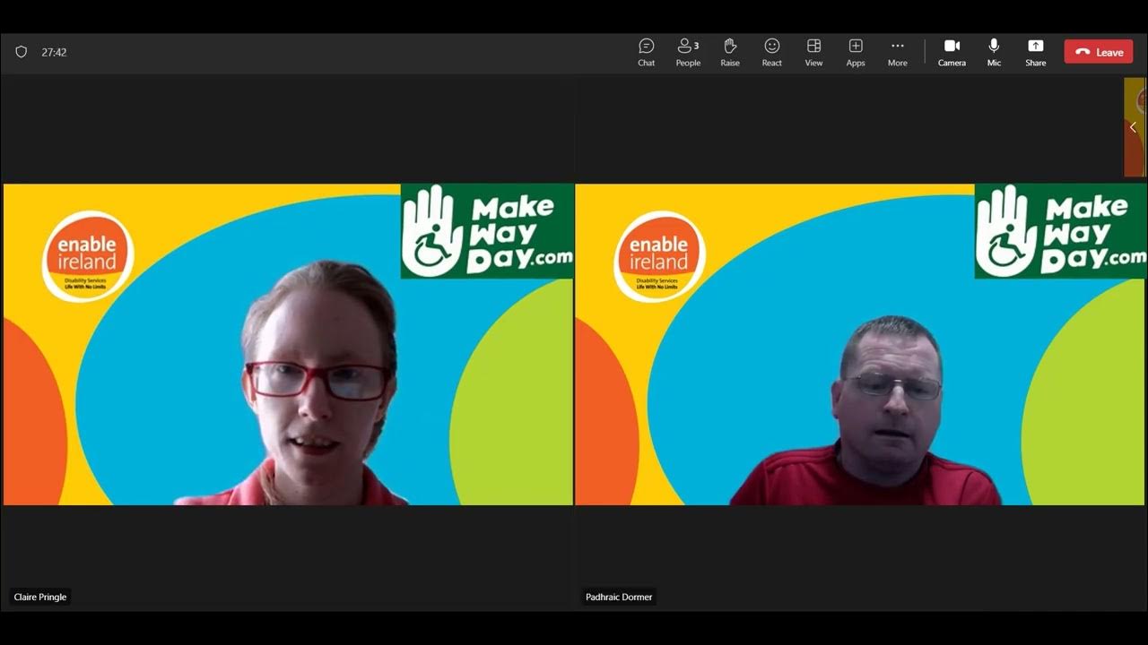 Enable Ireland Virtual Service Make Way Day 23 message YouTube