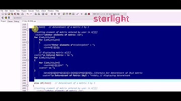 C++ code for All Function of Matrix using if else (Add, Sub, Multip, Trans, Determ, Adj)