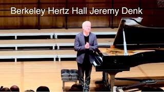 Hertz Hall-Jeremy Denk piano, 2/12/2023, Sunday 3:00pm