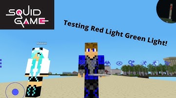 Testing My Squid Game "Red Light Green Light" In Minetest Skyblock With My Friends!