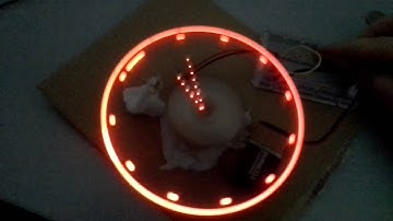 Rotational Clock powered by ATMEGA328p