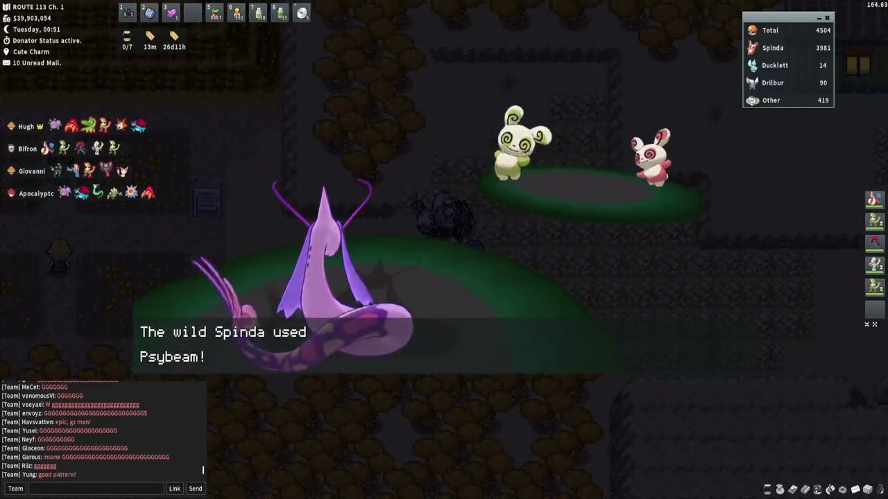Pokemmo Shiny Spinda Encounter!
