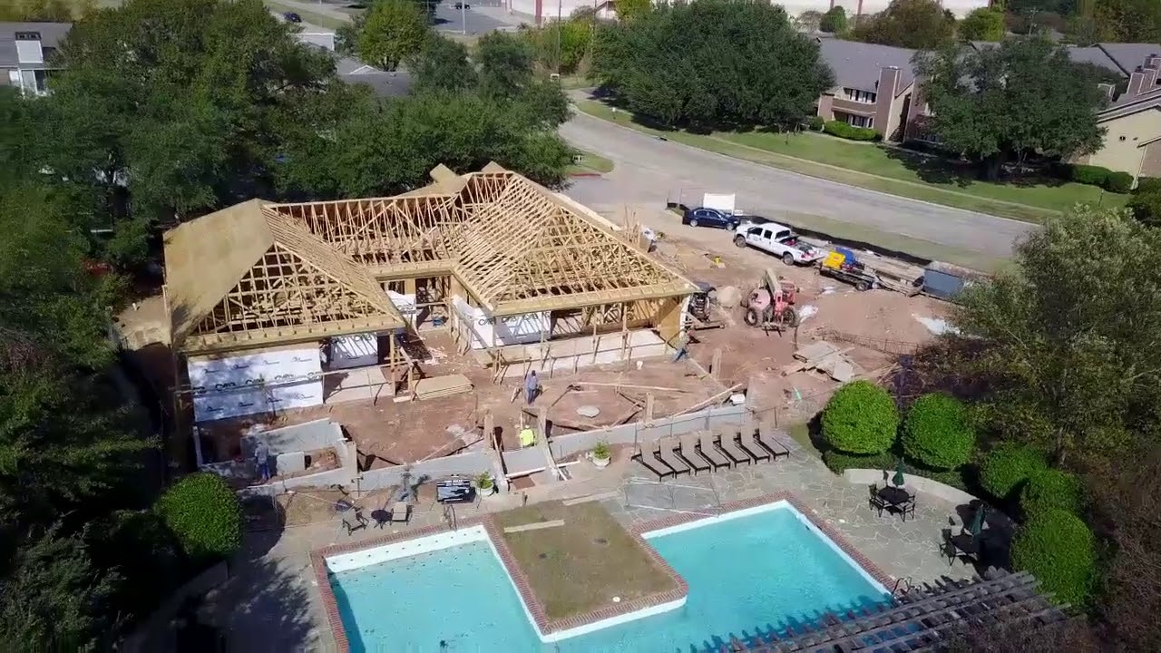 Progress of the New Clubhouse at Raintree Apartments YouTube