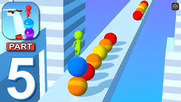 Stack Rider - Gameplay Walkthrough Part 5 - Ball Stack Rider Level 53-68 (Android, iOS)