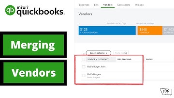 How to Merge Vendors in QuickBooks Online
