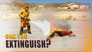 GTA V - Can you Extinguish a Person on fire?